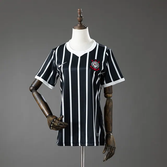 26/27 Corinthians uniforme feminino para jogos fora de casa